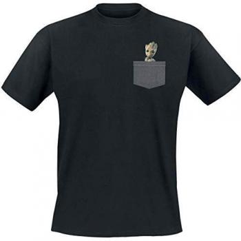ABYstyle - Marvel - Camiseta - Pocket Groot - Hombre - Negro