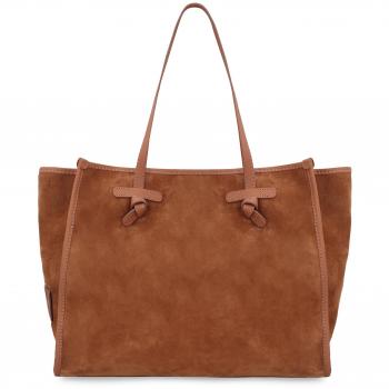 Gianni Chiarini Women's Marcella Suede Tote Bag in Saddle Brown (BS9750CMPL Color 099)