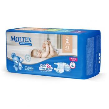 Pañales Moltex Premium Comfort T2 (3-6 kg) 42 Uds