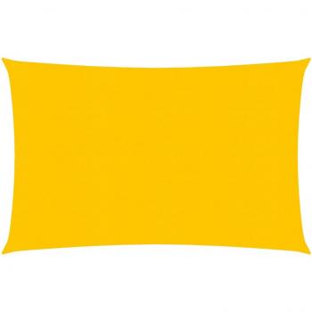 Toldo de vela HDPE amarillo 160 g/m² 2,5x4,5 m