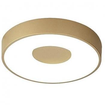 Plafón LED Coin Oro 56W con Mando a Distancia, Luz Regulable 2700K-5000K, 2500lm, Garantía de 3 Años