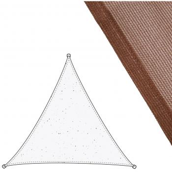 Velas de sombra Toldo 3 x 3 m Chocolate Polietileno 300 x 300 x 0,5 cm