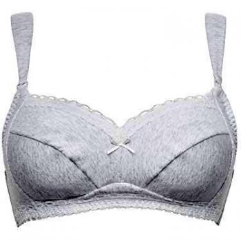 Sans Complexe 71SAE46 Women's Calin Heather Grey Non-Wired Maternity Nursing Bra 80B