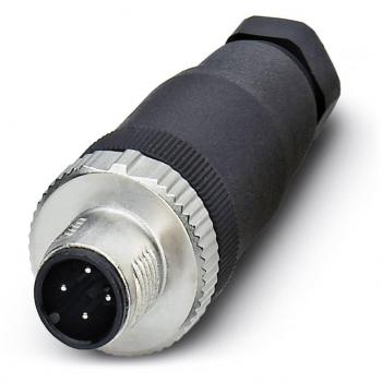 M12 Unwired Sensor/Actuator Connector, Straight Plug, 4-Pole - Phoenix Contact 1542952