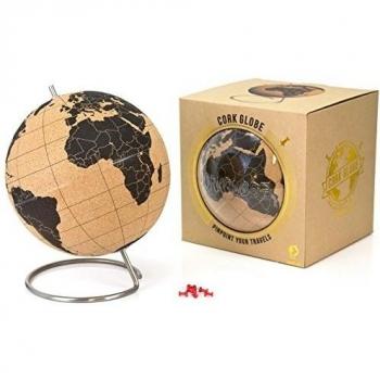 Suck UK SK CORKGLOBE1 - Globo terráqueo de corcho grande, color corcho