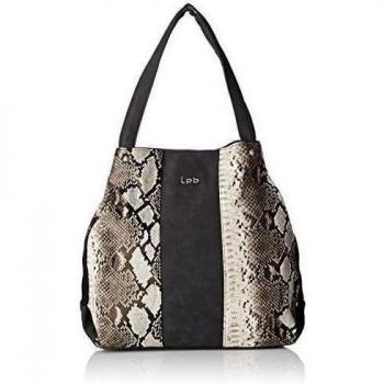 LPB Woman W16b0303 - Bolso de asas para mujer , Negro