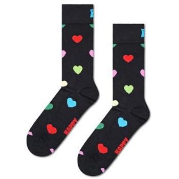 Calcetines de Corazón Negros para San Valentín - Talla 36-40
