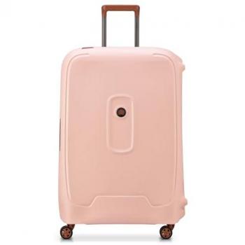 Maleta Delsey Paris Moncey 76 cm 97L rosa marrón unisex con 4 ruedas