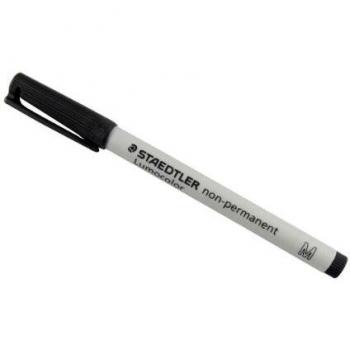 Marcador Lumocolor No Permanente 1.0mm Negro Recargable (Pack de 10)