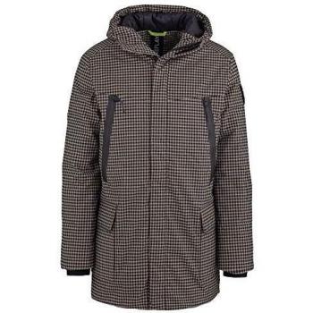 REPLAY Men's Checked Parka Jacket Navy in Size X-Large