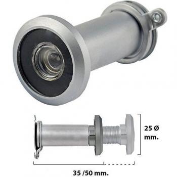 WOLFPACK LINEA PROFESIONAL 3091412 Mirilla Puerta 35-50 mm. Plateada
