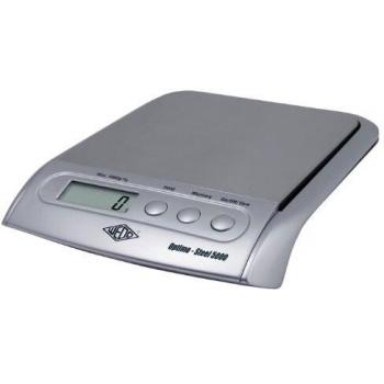 Báscula Electrónica Universal Wedo Optimo Steel 5000g, Precisión 1g, Acero Inoxidable