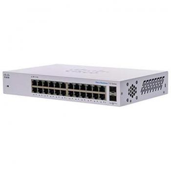 Cisco CBS110-24T Unmanaged Switch | 24 Ports Gigabit Ethernet | 2x1G SFP Shared | Limited Lifetime Protection