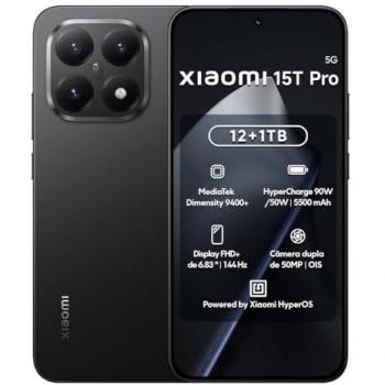 Xiaomi 15T Pro 5G Móvil Libre 12 GB RAM + 1 TB Almacenamiento, Pantalla AMOLED 6.83, Cámara Leica 50 MP, Dual SIM