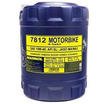 Aceite de motor MANNOL 10W-40 para motocicletas, capacidad 10L