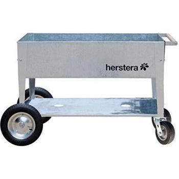 Jardín Elevado 'Urban Garden Giratorio', aproximadamente 120 x 60 x H 80 cm, Carrito de Jardín de Acero con Ruedas - Giratorio