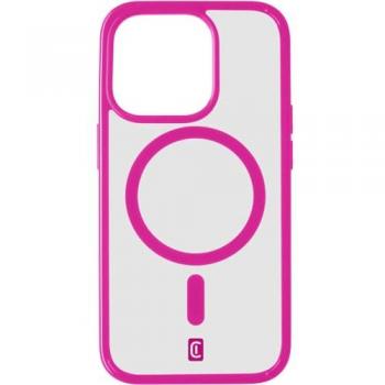 Funda MagSafe Transparente Fucsia para iPhone 15 Pro - Cellularline Pop Mag