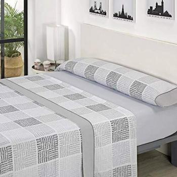 Mora - Juego sábanas J02. Cama 200 cm. Gris
