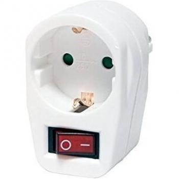 Logilink Adaptador para Enchufe con y Interruptor, PA0079