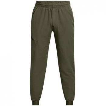 Pantalones deportivos Under Armour Unstoppable para hombre, color verde, talla L, ajuste regular, diseño casual y deportivo, adecuado para multideporte, fabricados en poliéster