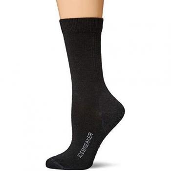 Icebreaker Socken Strümpfe Lifestyle UL Crew Stripe - Calcetines para mujer, color negro, talla S