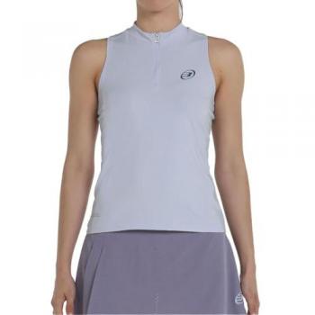 Camiseta de Mujer Bullpadel Ourol Gris Azulado Sin Mangas y Manga Corta