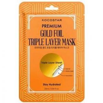 Kocostar Premium Gold Foil Triple Layer Mask 25ml