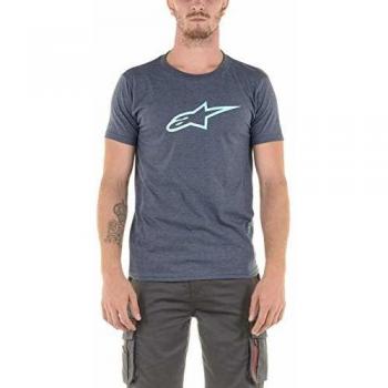 Alpinestars Ageless II Camiseta, Turquesa Jaspeado Azul Marino, XXL para Hombre