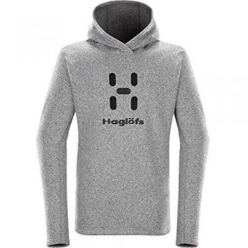 Haglöfs Swook Logo Hood Forro Polar para Hombre, Concrete, XL