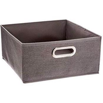 Caja de Almacenamiento Plegable Premium Gris Claro 31 x 31 x 15 cm