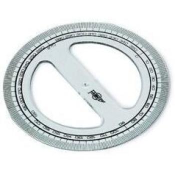 Faibo 822590 - Circulo escolar de plástico, 12 cm