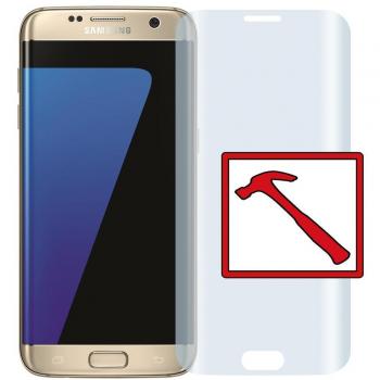 Slabo Lámina de Vidrio Premium para Samsung Galaxy S7 Edge Full Cover Lámina Protectora Protector de Pantalla Templado Tempered Glass Claro - dureza 9H - Marco Clara y Transparente
