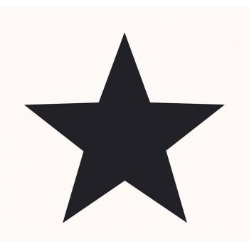 Noordwand Papel Pintado Decorativo Panel Mural Interior Color Azul, Metálico y Negro con diseño de Estrellas Grandes en Blanco y Negro