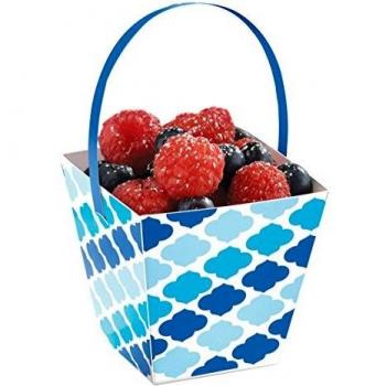 Amscan – 149001 azul Buffet papel Treat tazas con asa
