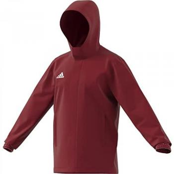 Chaqueta con capucha adidas Entrada 22 All-Weather roja L