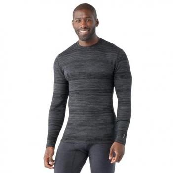 Camiseta Térmica Clásica de Manga Larga Merino 250 Crew para Hombre Smartwool en Color Negro, Tamaño M
