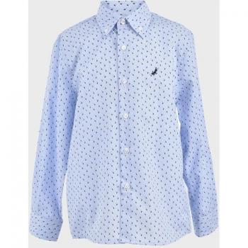 Camisa de bebé niño de algodón microestampada
