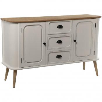 SuskaRegalos-Mueble Aparador C/3 Cajones Y 2 Puertas Madera_129x38x80cm