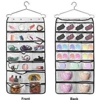 LemonBest ® 42 porte Pocket Hanging Bijoux stockage Organisateur avec crochet pour la maison et Voyage