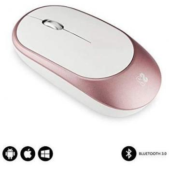 Ratón Bluetooth Subblim Smart Gold Rose, Inalámbrico, 1600 DPI, 3 Botones, Ambidiestro, con Batería Recargable de 400mAh