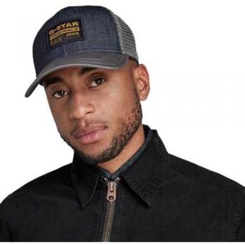 Gorra de Baseball Denim Bordado G-Star Raw para Adulto, Gris, Algodón Orgánico, Sostenible, Talla Única