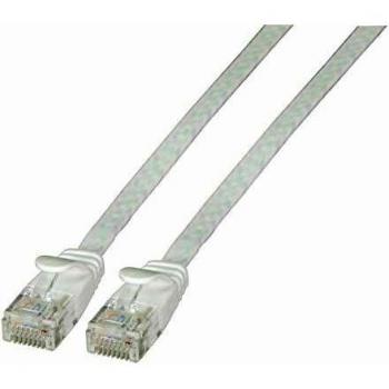 Cable de red plano Cat6a U/UTP Blanco 2 m