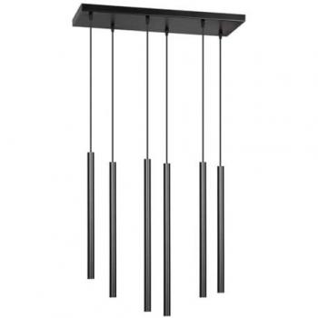Lámpara de Suspensión Selter, Acero Negro con Recubrimiento de Polvo, 59x120x22 cm