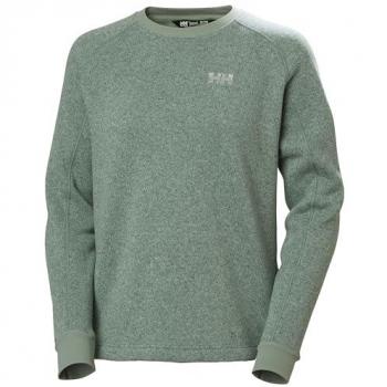 Helly Hansen Women's Varde Full Zip Fleece Crewneck in Cactus Green XS