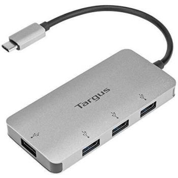 ADAPTADOR TARGUS USBC A 4xUSB 3.0 PLATA