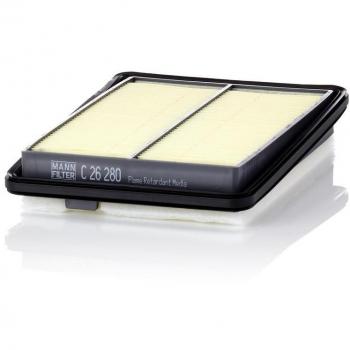 Filtro de aire MANN-FILTER C 26 280 - Filtro de aire para vehículos, alta eficiencia de filtración, diseño optimizado para un flujo de aire máximo, fácil instalación, compatible con una amplia gama de modelos de automóviles