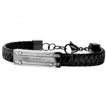 Pulsera Hombre Police PJ26046BLU.03 Cuero 19 cm