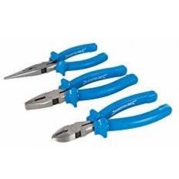Silverline 427610 - Set de Tres Alicates Profesionales, 160 mm
