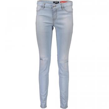 Just Cavalli Light Blue Faded Worn Cotton Skinny Jeans - W25