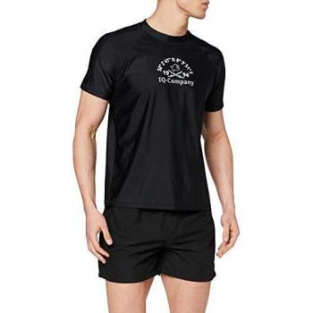 iQ-Company Loose Fit Camiseta, Hombre, Negro, XXXL